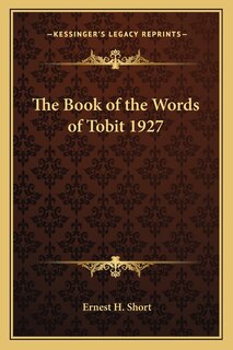 Front cover_The Book of the Words of Tobit 1927