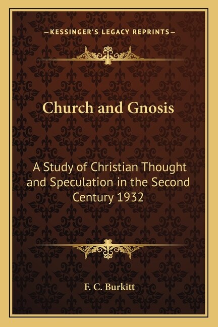 Couverture_Church and Gnosis