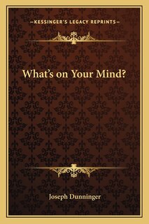 Front cover_What's on Your Mind?