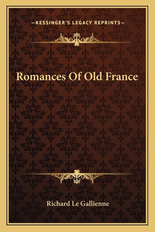 Couverture_Romances Of Old France