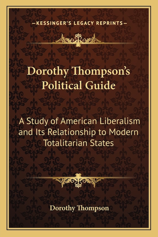 Front cover_Dorothy Thompson's Political Guide