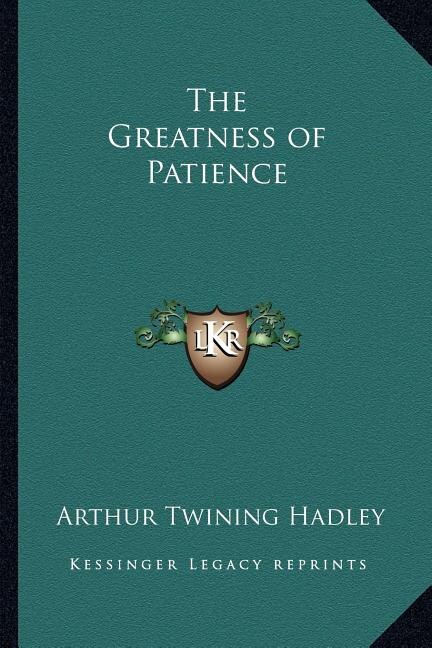 Front cover_The Greatness of Patience