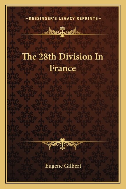 Couverture_The 28th Division In France