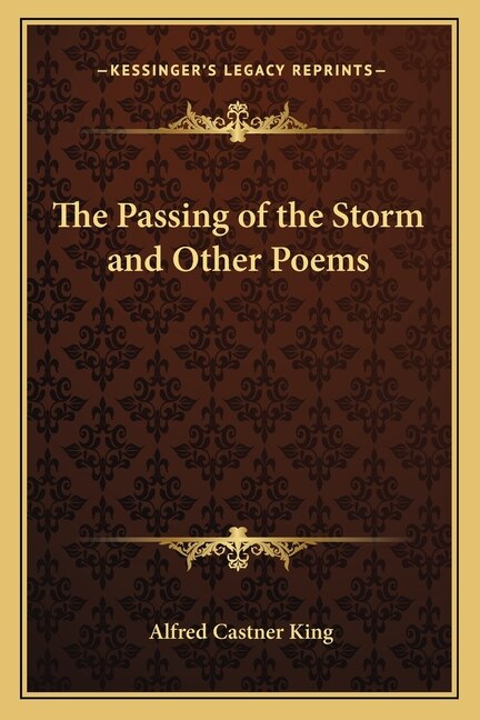 Front cover_The Passing of the Storm and Other Poems