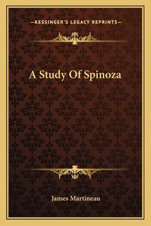 Front cover_A Study Of Spinoza