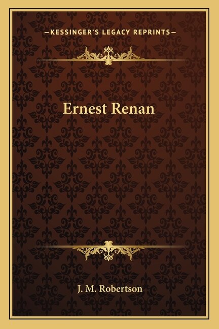 Front cover_Ernest Renan