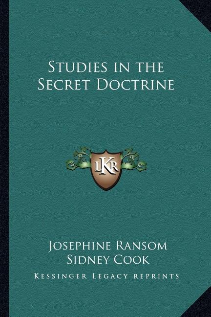 Front cover_Studies in the Secret Doctrine