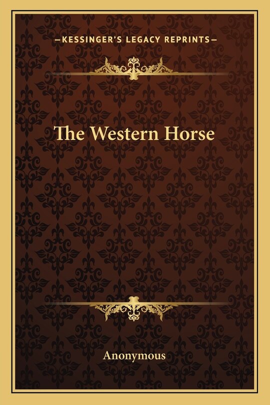 Front cover_The Western Horse