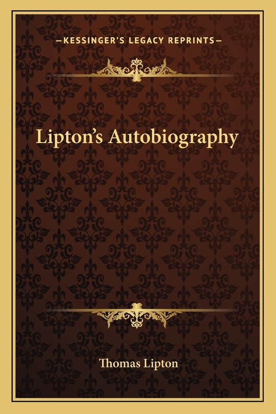 Front cover_Lipton's Autobiography