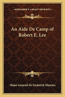 Front cover_An Aide De Camp of Robert E. Lee