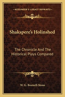 Front cover_Shakspere's Holinshed