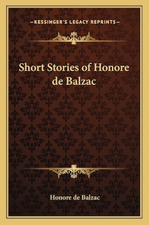 Front cover_Short Stories of Honore de Balzac