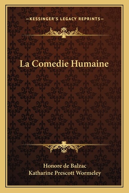 Front cover_La Comedie Humaine