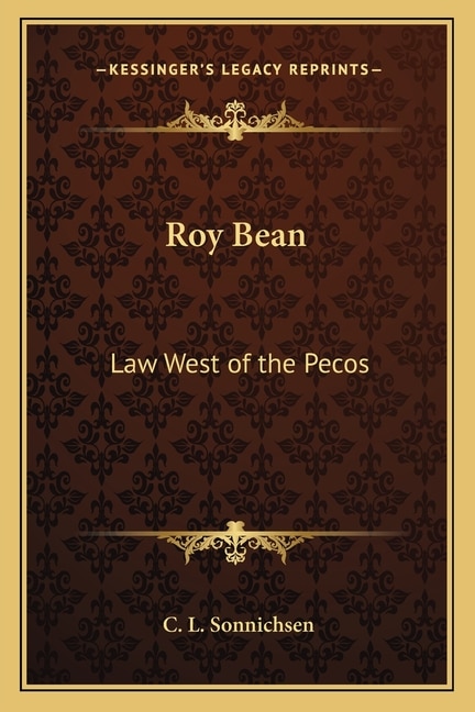 Couverture_Roy Bean