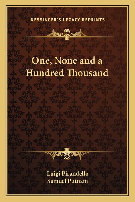 Front cover_One, None and a Hundred Thousand
