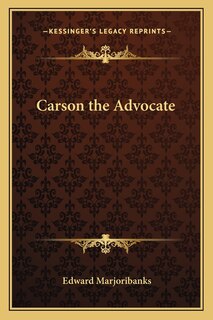 Front cover_Carson the Advocate