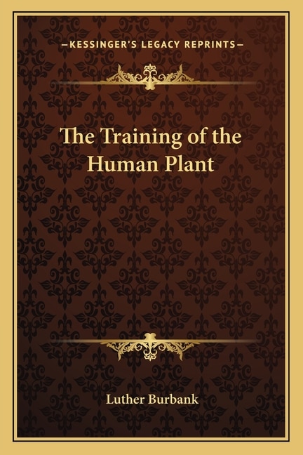 Couverture_The Training of the Human Plant