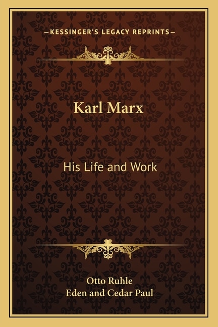 Front cover_Karl Marx