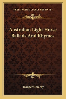 Couverture_Australian Light Horse Ballads And Rhymes