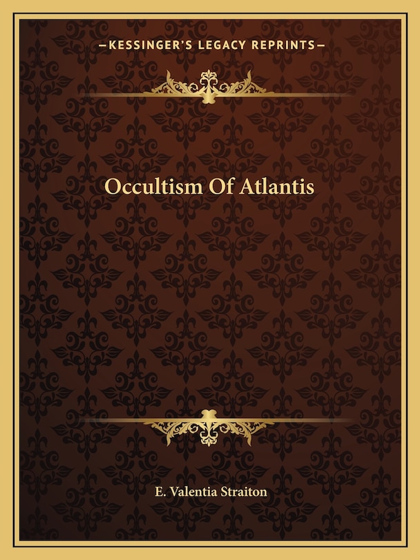 Couverture_Occultism Of Atlantis