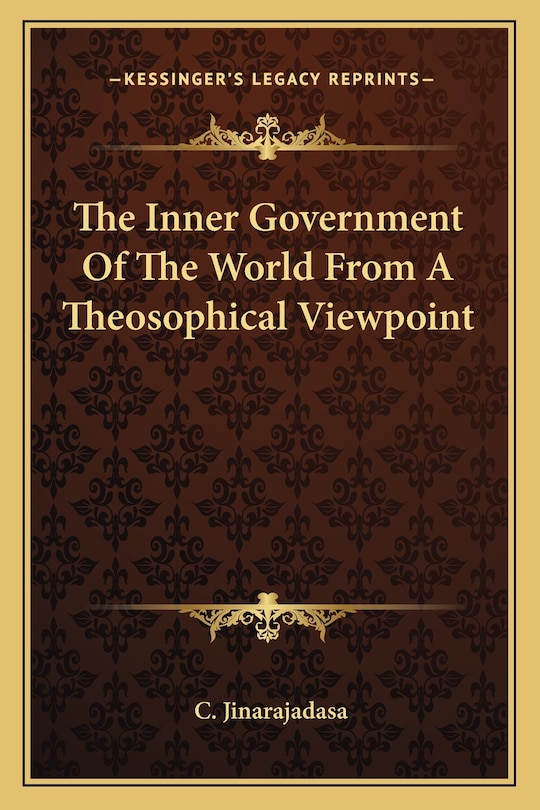Front cover_The Inner Government Of The World From A Theosophical Viewpoint