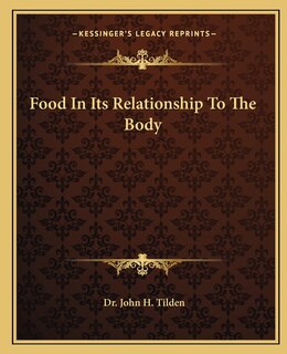 Couverture_Food In Its Relationship To The Body