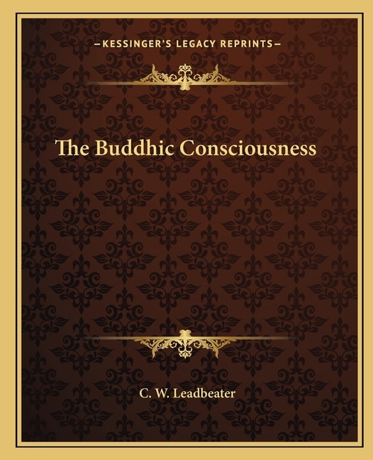 Couverture_The Buddhic Consciousness