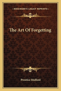 Front cover_The Art Of Forgetting