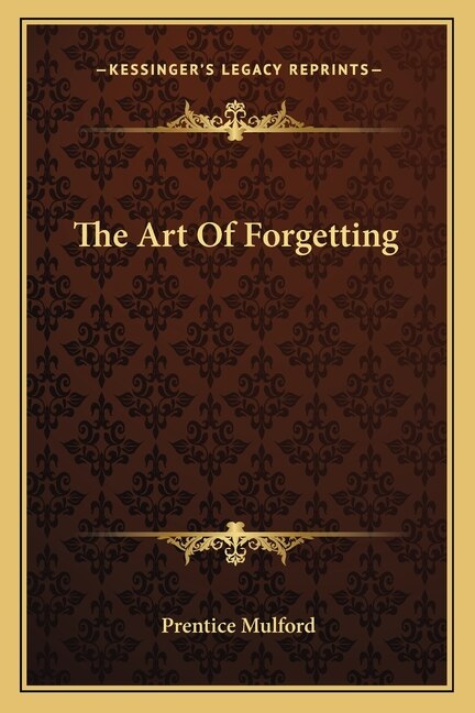 Front cover_The Art Of Forgetting