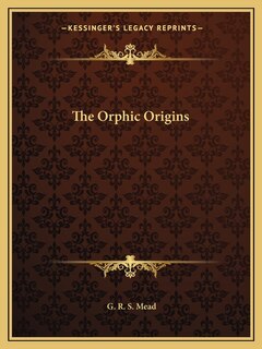 Front cover_The Orphic Origins