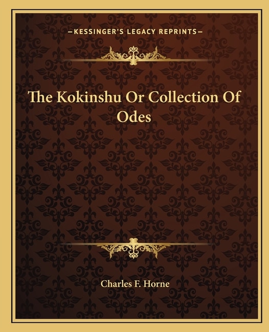 Couverture_The Kokinshu Or Collection Of Odes