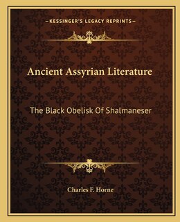 Couverture_Ancient Assyrian Literature