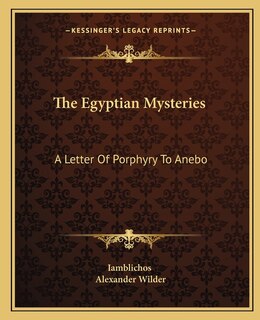 Front cover_The Egyptian Mysteries