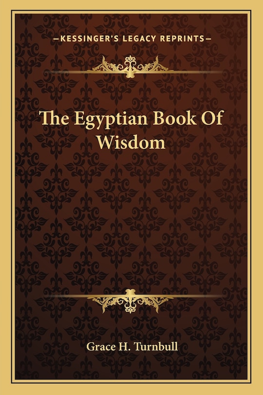 Front cover_The Egyptian Book Of Wisdom
