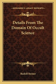 Couverture_Details From The Domain Of Occult Science