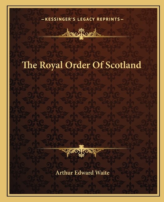 Front cover_The Royal Order of Scotland