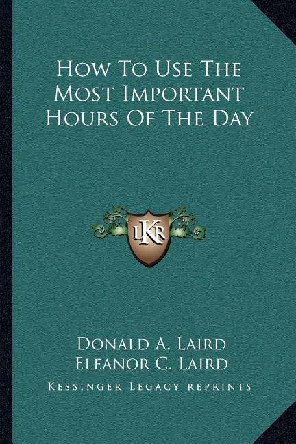 Front cover_How To Use The Most Important Hours Of The Day