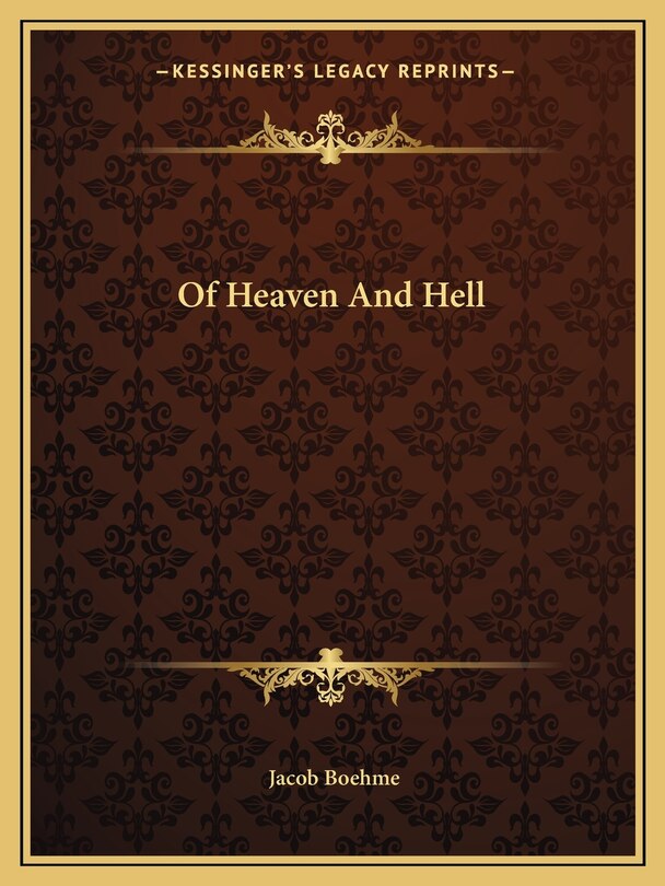 Front cover_Of Heaven And Hell