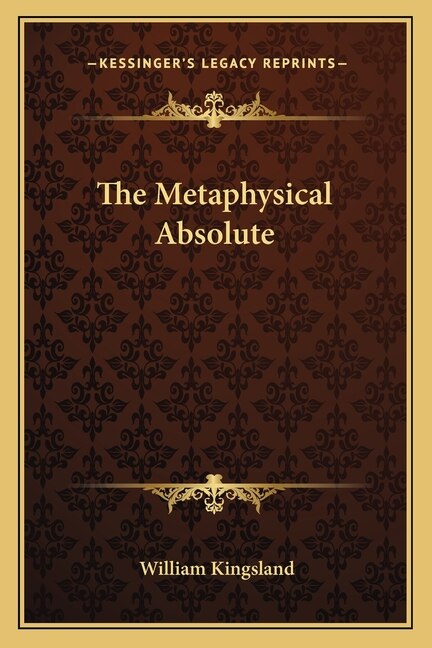 Couverture_The Metaphysical Absolute