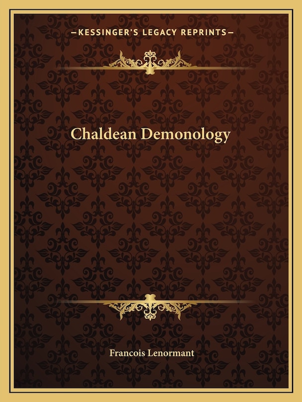 Front cover_Chaldean Demonology