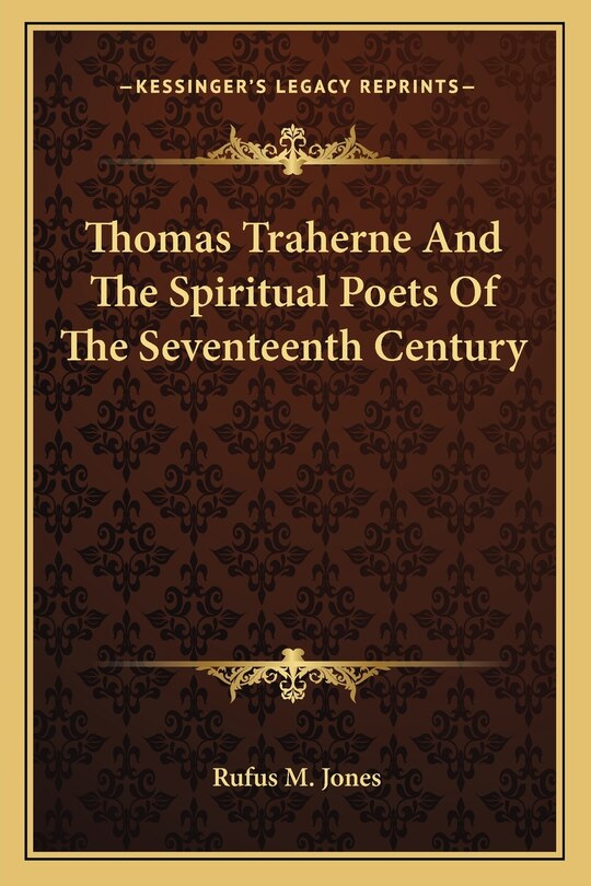 Front cover_Thomas Traherne And The Spiritual Poets Of The Seventeenth Century