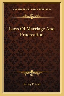 Couverture_Laws Of Marriage And Procreation
