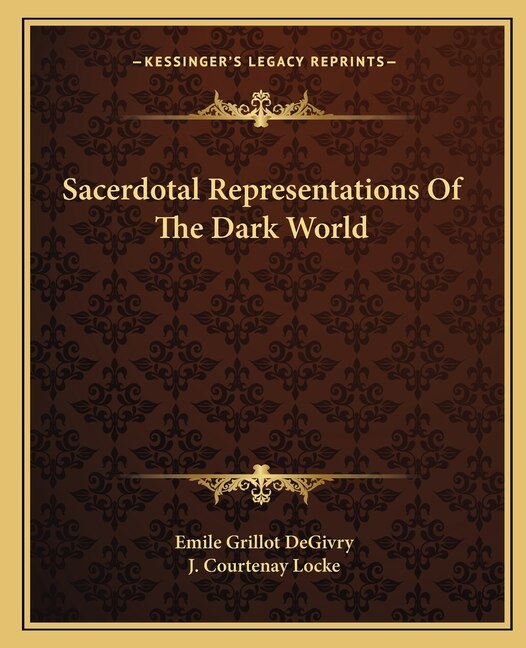 Couverture_Sacerdotal Representations Of The Dark World