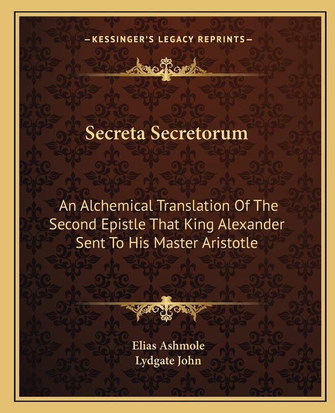 Front cover_Secreta Secretorum