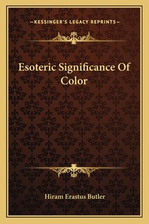 Couverture_Esoteric Significance of Color
