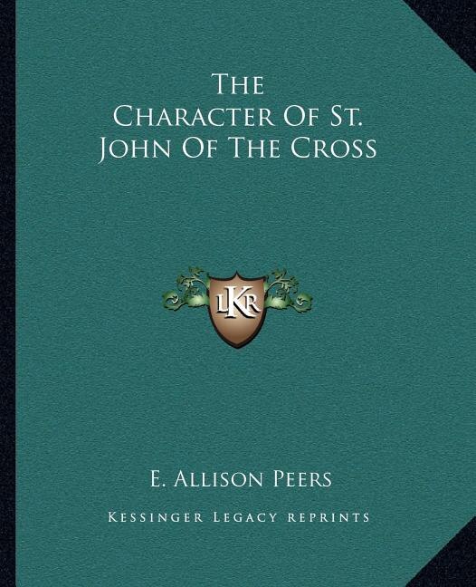 Couverture_The Character of St. John of the Cross