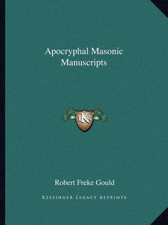 Couverture_Apocryphal Masonic Manuscripts