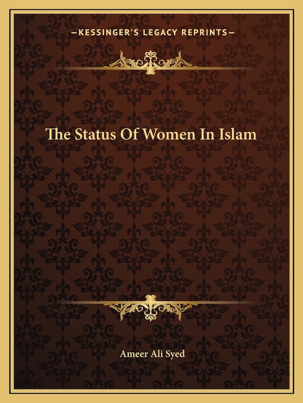 Couverture_The Status of Women in Islam