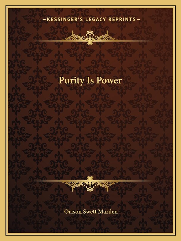 Front cover_Purity Is Power