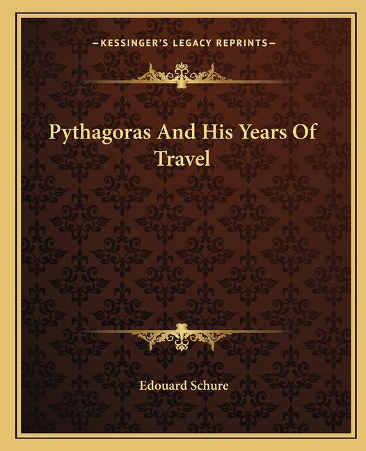 Front cover_Pythagoras and His Years of Travel